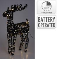 Rendier 60 cm zwart micro led kerstversiering Nampook - Nampook - thumbnail