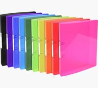 Exacompta Iderama ringmap, voor ft A4, Uit PP met softcover, 2 ringen van 30 mm, geassorteerde kleuren - thumbnail