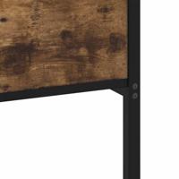 Bedframe zonder matras metaal gerookt eikenkleurig 135x190 cm - thumbnail