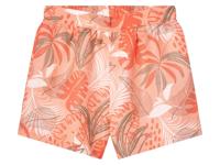 lupilu Korte linnen kinder broek (koraal/wit/groen, 98/104) - thumbnail