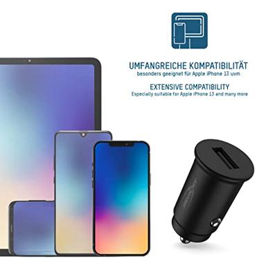 Ansmann InCar Charger CC105 USB-oplader 5 W 1x USB-A Zwart Auto, Vrachtwagen - thumbnail