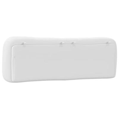 Hoofdbordkussen 160 cm kunstleer wit