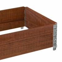 VidaXL Palletopzetrand 100x50 cm massief grenenhout bruin - thumbnail