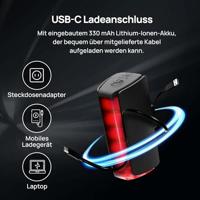 FISCHER FAHRRAD PLUS 110 + TWIN STOP Fietsverlichtingsset LED Zwart - thumbnail