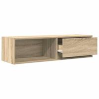 Tv-meubel 100x31x25,5 cm bewerkt hout sonoma eikenkleurig - thumbnail
