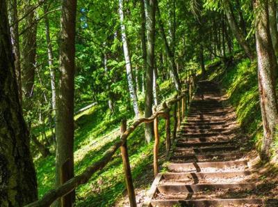 Buitencanvas houten trap 78x58cm Anna's Collection - Annas collection Buitencanvas houten trap 78x58cm Anna's Collection - Annas collection