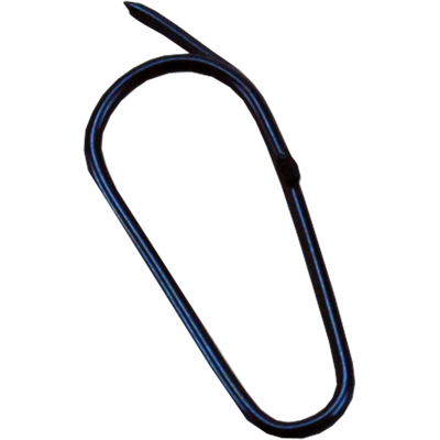 Haak | labelhaak | metaal | zwart | 1000 stuks