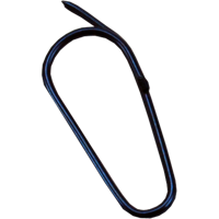 Haak | labelhaak | metaal | zwart | 1000 stuks - thumbnail