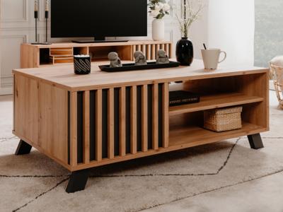 Rechthoekige eettafel MEDINA artisan eik/antraciet Rechthoekige eettafel MEDINA artisan eik/antraciet