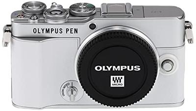 Olympus PEN E-P7 Micro Four Thirds-systeemcamera, 20 MP-sensor, ingebouwde 5-assige beeldstabilisator, kantelbaar en hoge definitie LCD, 4K-video, wifi, profielkeuze kleur en zwart/wit, wit