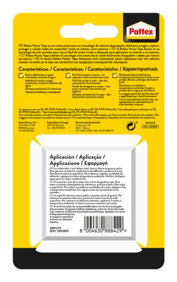 Ducttape Pattex power tape Grijs (5 m x 50 cm)