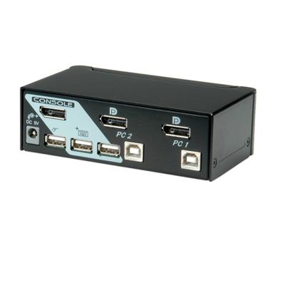 ROLINE DisplayPort USB 2.0 KVM Switch, 1 User - 2 PC ROLINE DisplayPort USB 2.0 KVM Switch, 1 User - 2 PC