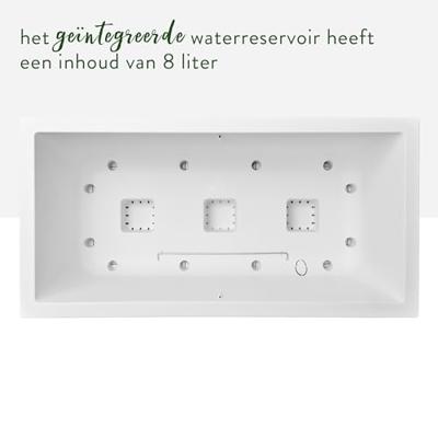 Elho Vivo Next Long 60 Bloembak - Wit - L 59 x B 30 x H 29 cm - binnen/buiten - 100% gerecycled