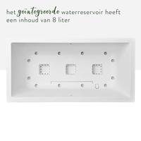 Elho Vivo Next Long 60 Bloembak - Wit - L 59 x B 30 x H 29 cm - binnen/buiten - 100% gerecycled - thumbnail