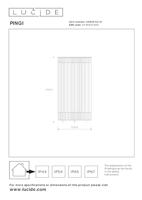 Lucide PINGI - Oplaadbare Vloerlamp Binnen/Buiten - Accu/Batterij - Ø 33,5 cm - LED 3 StepDim - 1x3W 3000K - IP44 - Taupe - thumbnail