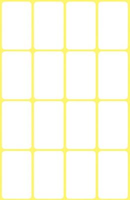 Etiket Avery Zweckform 3074 29x18mm wit 96 etiketten