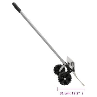 VidaXL Sneeuwschep met uitschuifbaar handvat 61 cm bladstaal zilver - thumbnail