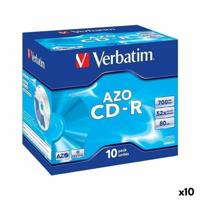 CD-R Verbatim AZO 700 MB 52x 10 Onderdelen (10 Stuks) - thumbnail