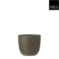 Mica Decorations tusca pot groen 14x13cm - thumbnail