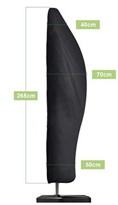Kinzo Garden Parasolhoes 265x70cm voor Hangparasol Polyester