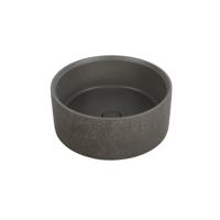 Betonnen Vrijstaande Wastafel Rond Ideavit Idea.Deep-D5 39x15cm Donkergrijs - thumbnail