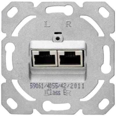 KOPP - UTP RJ45 Stopcontact - Wandcontactdoos - Inbouw - 2-voudig UTP CAT6