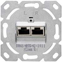 KOPP - UTP RJ45 Stopcontact - Wandcontactdoos - Inbouw - 2-voudig UTP CAT6 - thumbnail