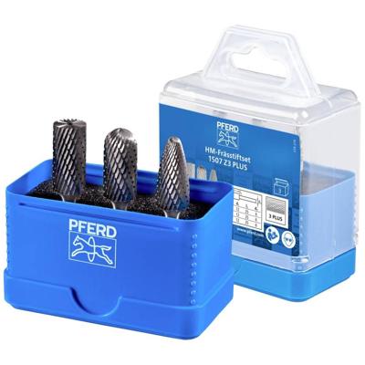 PFERD TOOLS 21901507 Freesstiftset Hardmetaal 12 mm Schachtdiameter 6 mm