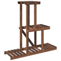 VidaXL Plantenstandaard 81x25x75,5 cm massief vurenhout - thumbnail