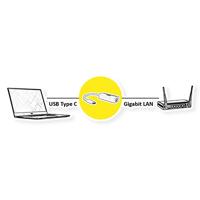 ROLINE USB 3.2 Gen 2 naar Gigabit Ethernet Converter - thumbnail