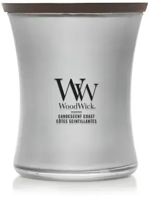 Woodwick Candescent Coast Medium Candle - Silver