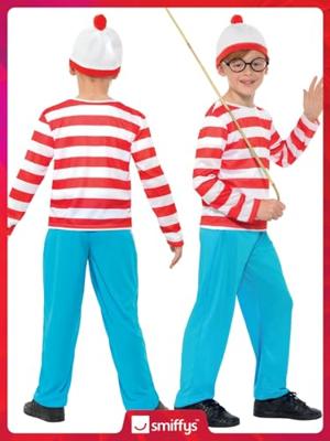 Waar is Wally kostuum jongen