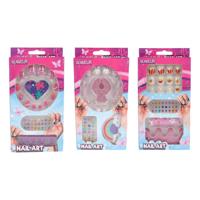 Glamour Kunstnageltjes met Diamantjes - 12st. - thumbnail