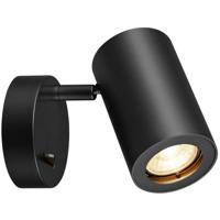 SLV 4024163190213 1000729 Wandlamp GU10 Zwart - thumbnail