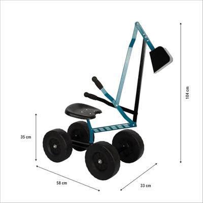 Small Foot - graafmachine met wielen blauw