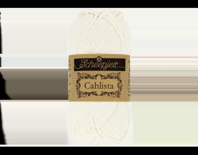 Scheepjes Cahlista 50g - 105 Bridal White - Haakgaren / Breigaren