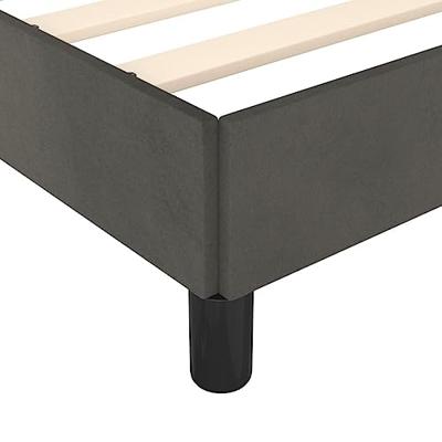Bedframe zonder matras 120x190 cm fluweel donkergrijs