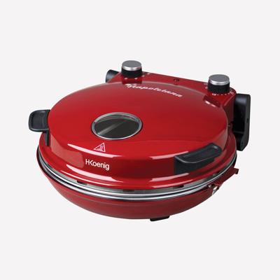 HKoeNIG NAPL350 - Pizza Oven Napoletana - Tot 350°C - 32cm - 1200W - Timer - Keramische stenen kookplaat - thumbnail