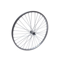 Voorwiel 26x1.75 inch Aluminium velg, vaste as, zilver - thumbnail
