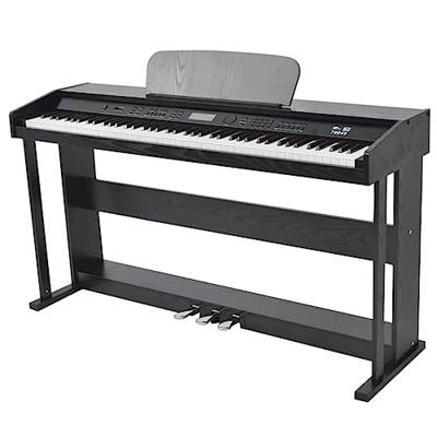 VidaXL Digitale piano met pedalen 88 toetsen zwart