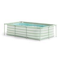 Swim Essentials luxe groen gestreept zwembad, 260cm - thumbnail