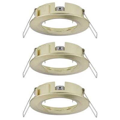 Paulmann 92483 EBL Choose Inbouwring Set van 3 stuks 10 W Messing (geborsteld)