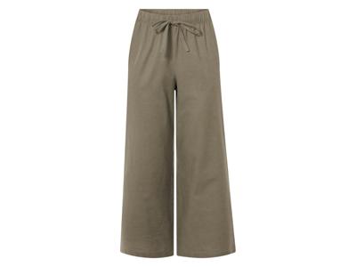 esmara Linnen dames broek - Plus size (Olijfgroen, 54)