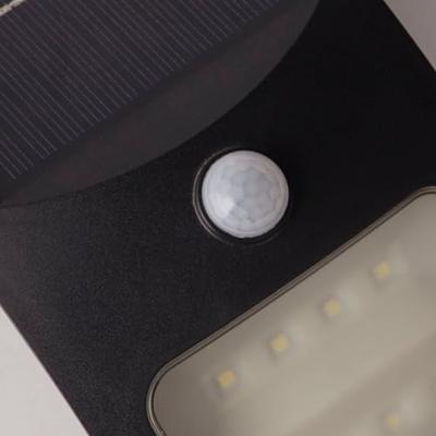 Searchlight Zwarte wandlampSolar design - 67420BK-PIR