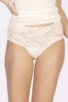 Dames taille slip kant - Biologisch katoen - Katoenen kanten dames onderbroek - ondergoed - thumbnail