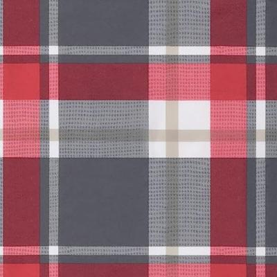 VidaXL Ligbedkussen 186x58x4 cm oxford stof ruitpatroon rood VidaXL Ligbedkussen 186x58x4 cm oxford stof ruitpatroon rood