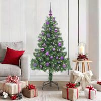 VidaXL Kerstboom met 150 led met standaard groen 150 cm pvc - thumbnail