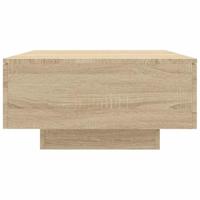 Salontafel 90x60x31 cm bewerkt hout sonoma eikenkleurig - thumbnail