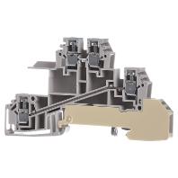 Verdeler-serieklem voor N-rail WDL 2.5/S/N/L/PE Weidmüller Inhoud: 50 stuk(s)