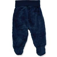 Playshoes Schnizler babybroekje met voetjes fleece Uni Marine-68 - thumbnail